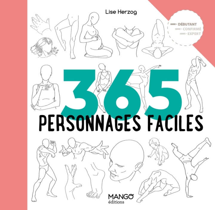 Kniha 365 personnages faciles Lise Herzog