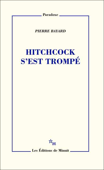 Könyv Hitchcock s'est trompé Bayard
