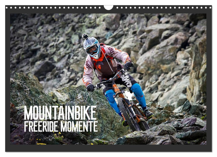 Kalendarz/Pamiętnik Mountainbike Freeride Momente (Wandkalender 2024 DIN A3 quer), CALVENDO Monatskalender 