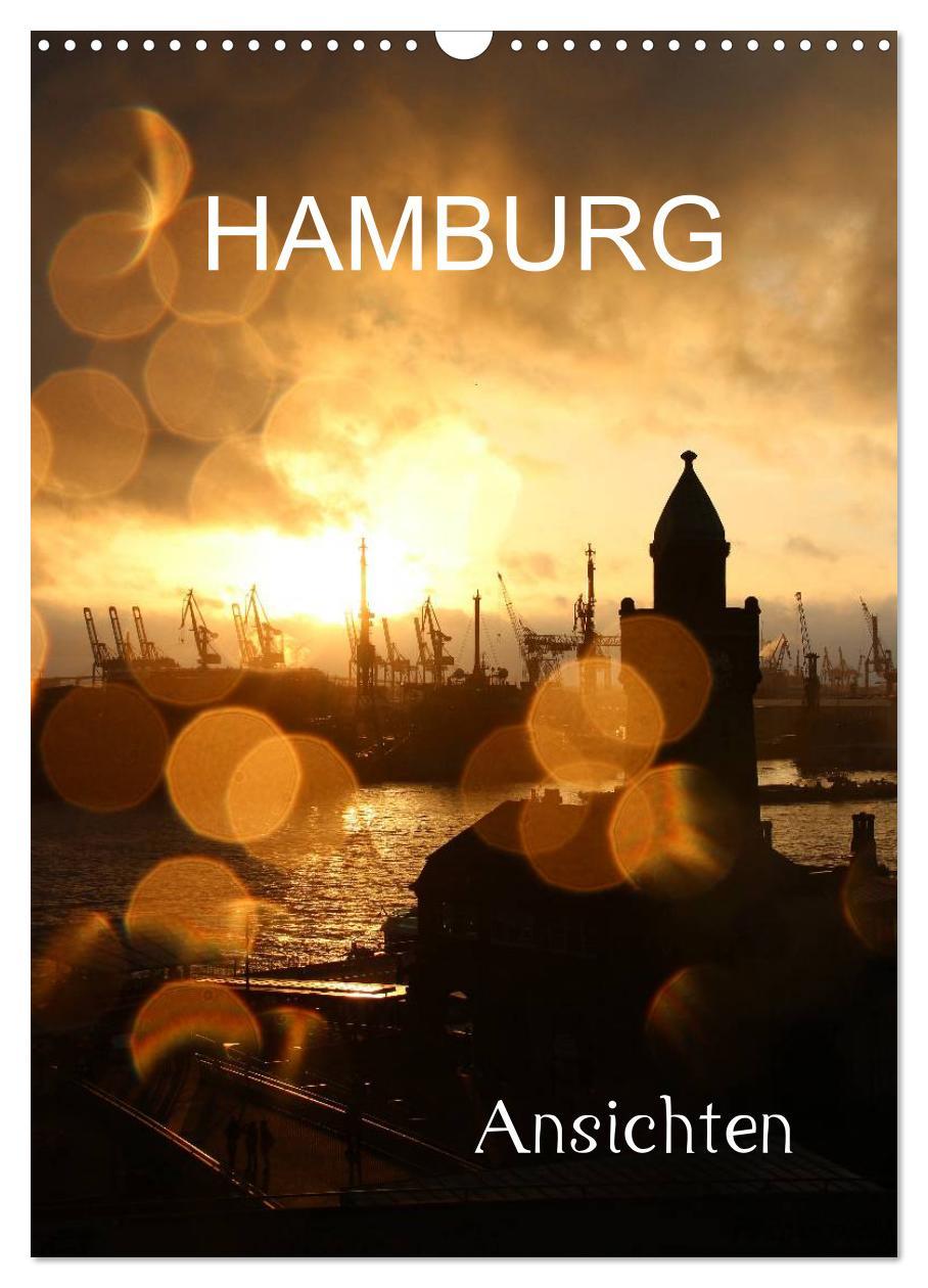 Календар/тефтер HAMBURG - Ansichten (Wandkalender 2024 DIN A3 hoch), CALVENDO Monatskalender 