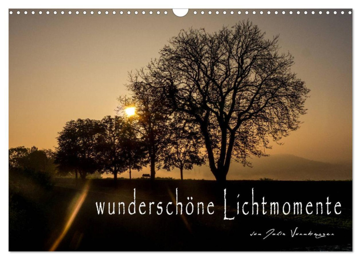 Календар/тефтер wunderschöne Lichtmomente (Wandkalender 2024 DIN A3 quer), CALVENDO Monatskalender 