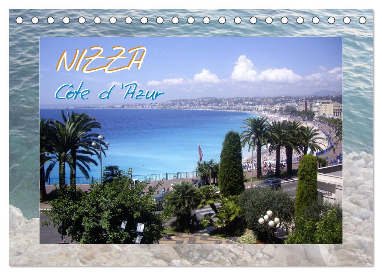 Kalendarz/Pamiętnik Nizza, Côte d'Azur (Tischkalender 2024 DIN A5 quer), CALVENDO Monatskalender 