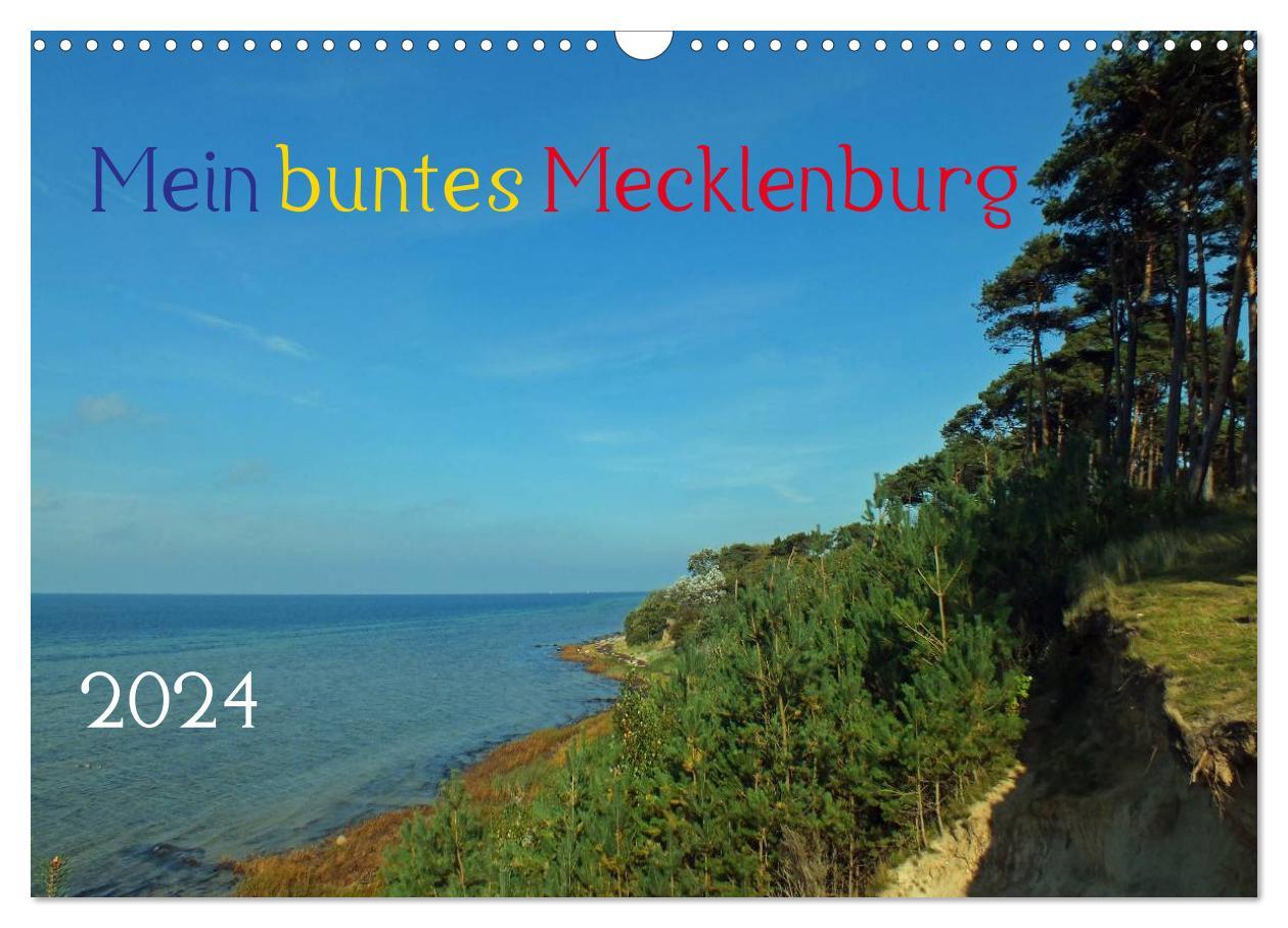 Календар/тефтер Mein buntes Mecklenburg (Wandkalender 2024 DIN A3 quer), CALVENDO Monatskalender 