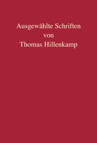 Kniha Ausgewählte Schriften von Thomas Hillenkamp Brigitte Tag