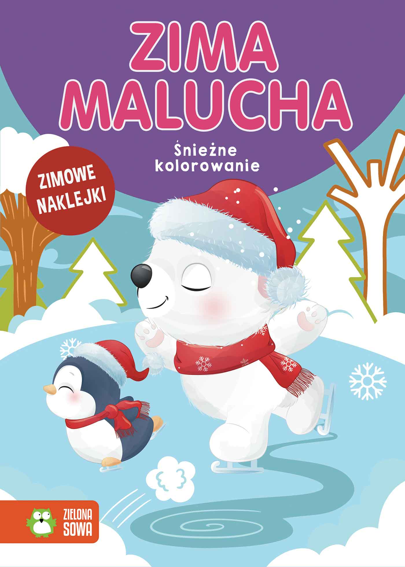Knjiga Zima malucha Śnieżne kolorowanie Opracowanie zbiorowe
