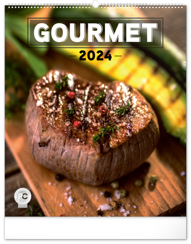 Naptár/Határidőnapló Gourmet 2024 - nástěnný kalendář 