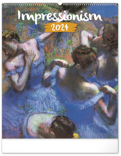 Календар/тефтер Kalendář 2024 nástěnný: Impresionismus, 48 × 56 cm 