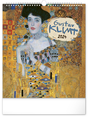 Naptár/Határidőnapló Kalendář 2024 nástěnný: Gustav Klimt, 30 × 34 cm 