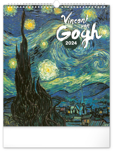 Calendar / Agendă Kalendář 2024 nástěnný: Vincent van Gogh, 30 × 34 cm 