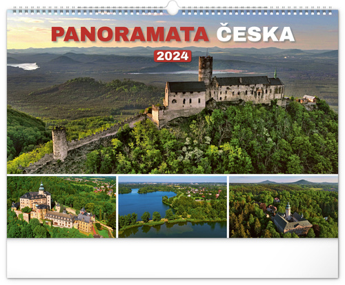 Kalendár/Diár Panoramata Česka 2024 - nástěnný kalendář 