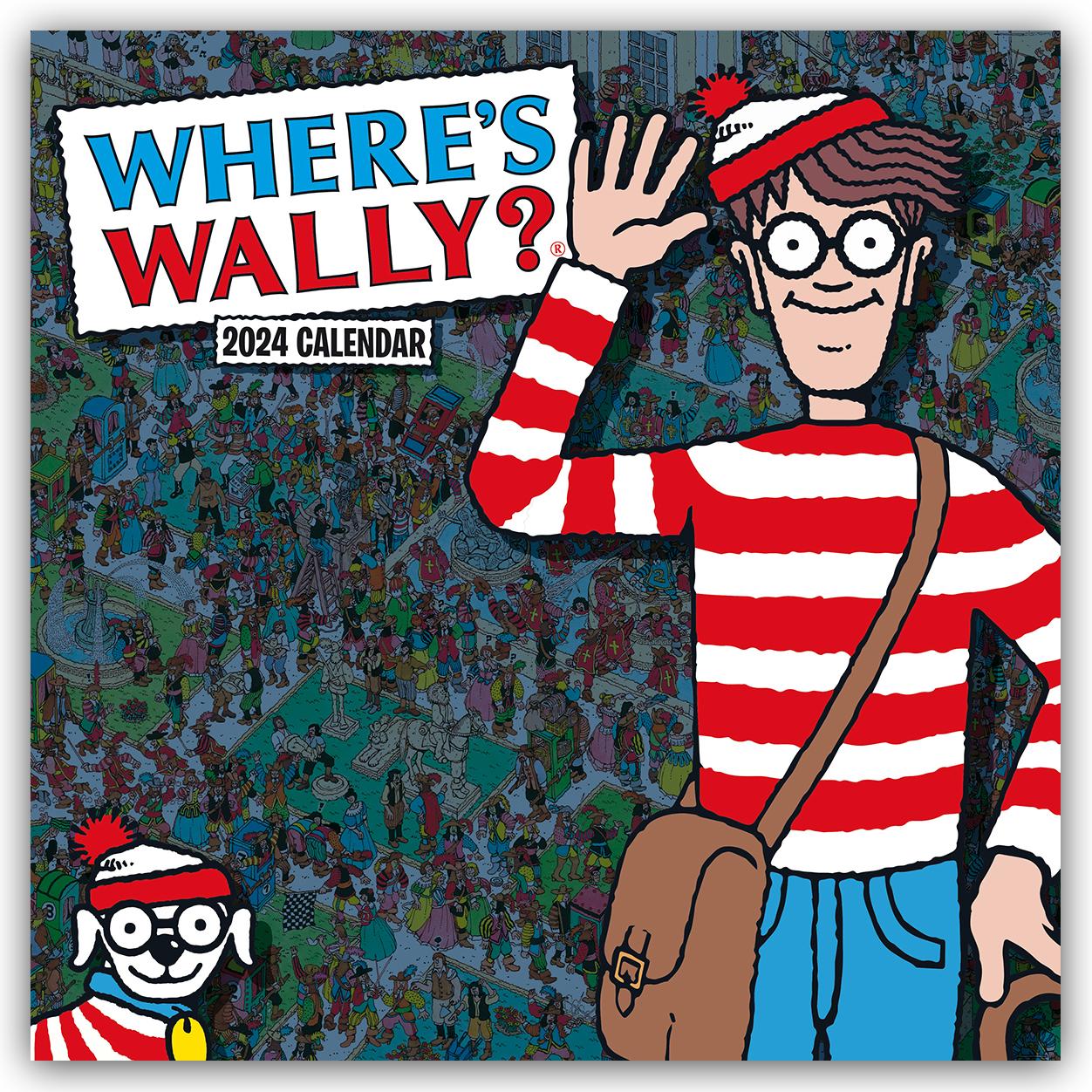 Kalendár/Diár Where's Wally? - Wo ist Wally 2024 - Wand-Kalender 