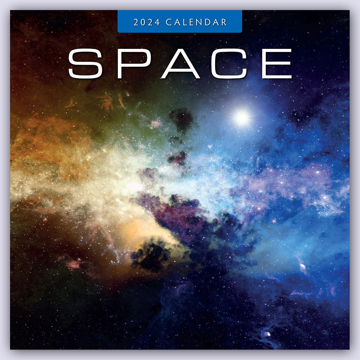 Calendar/Diary Space - Faszinierendes Weltall 2024 - 16-Monatskalender 