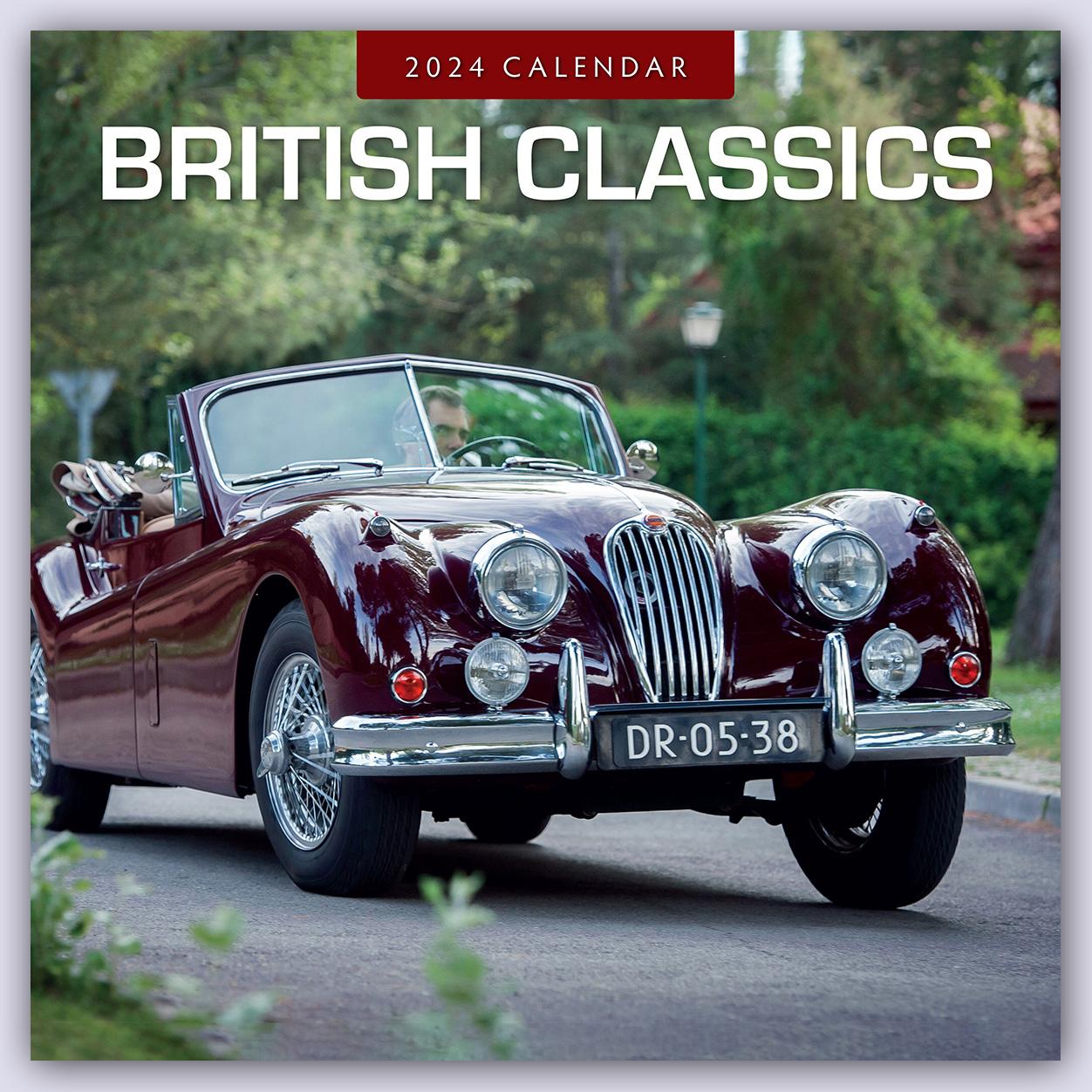 Naptár/Határidőnapló British Classics - Klassische britische Autos 2024 - 16-Monatskalender 
