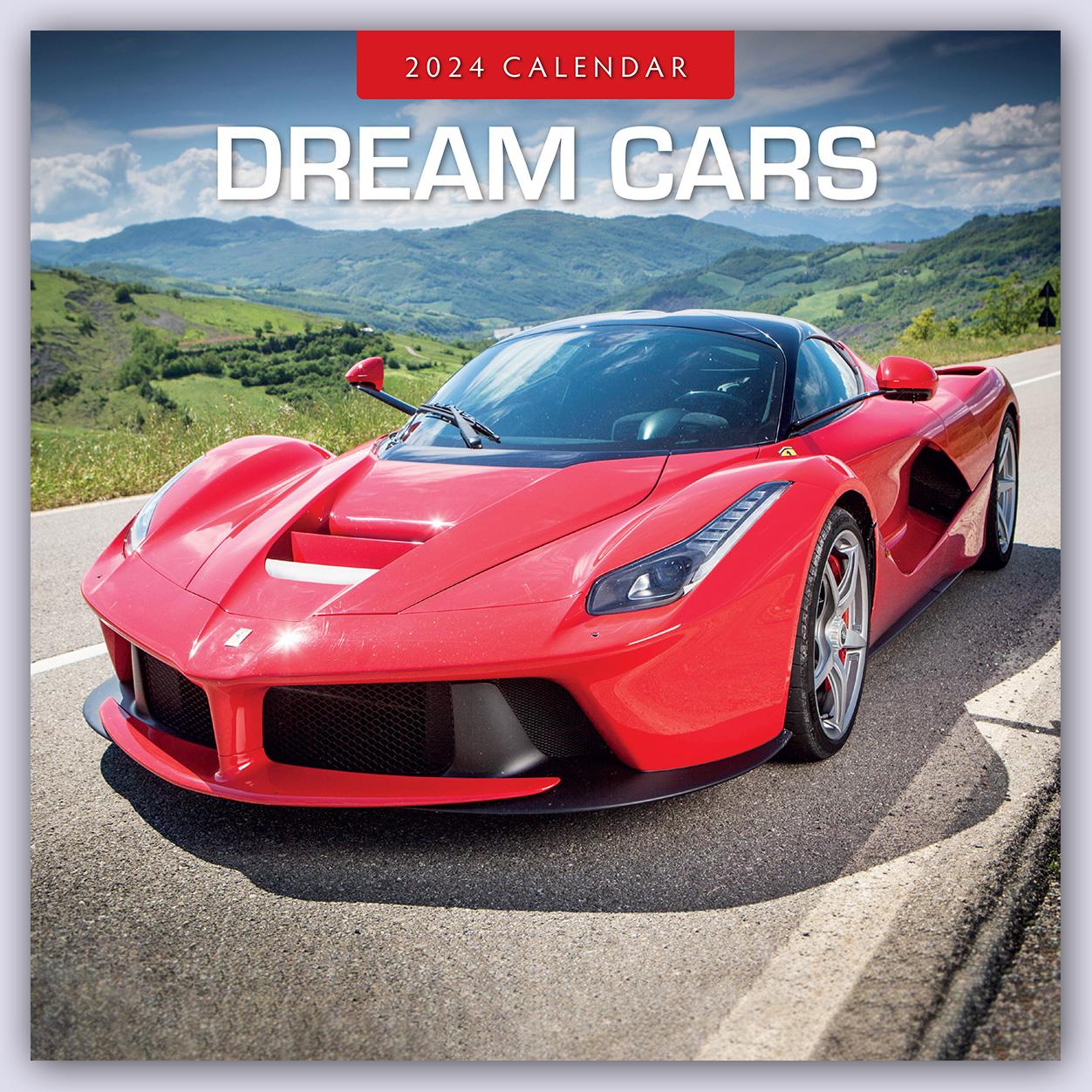Календар/тефтер Dream Cars - Traumautos 2024 - 16-Monatskalender 