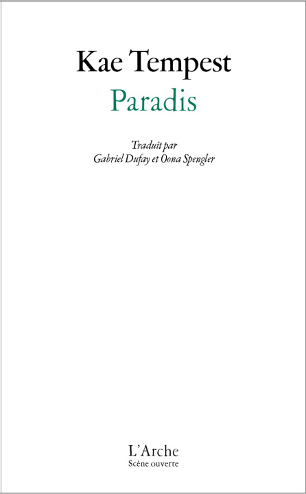 Book Paradis Kae Tempest