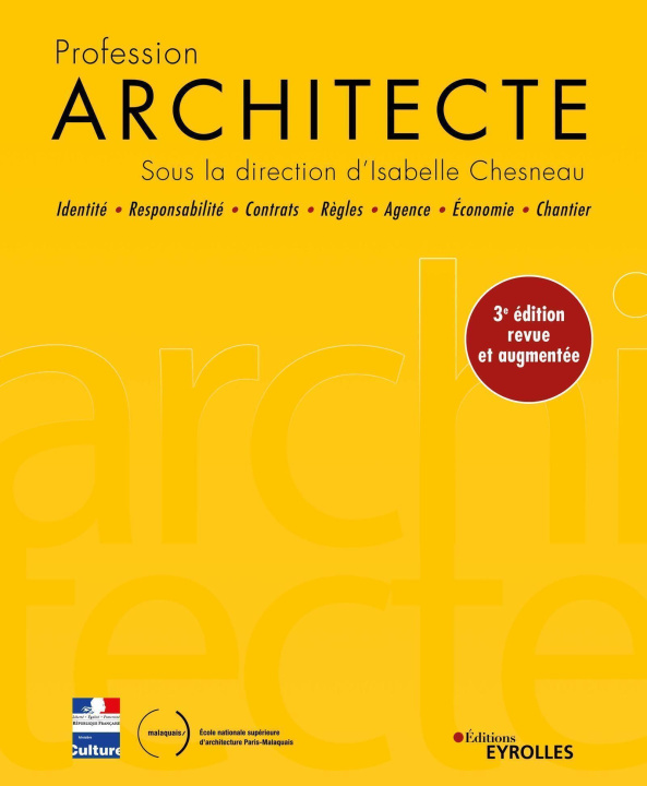 Livro Profession Architecte 3e édition Chesneau