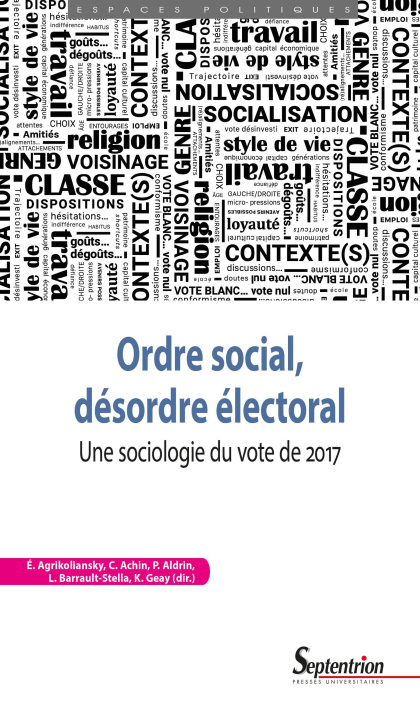 Kniha Ordre social, désordre électoral Geay