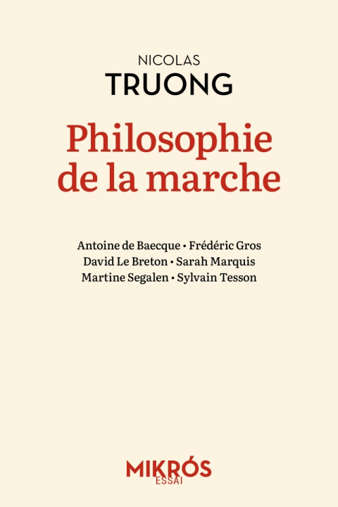 Kniha Philosophie de la marche Nicolas TRUONG