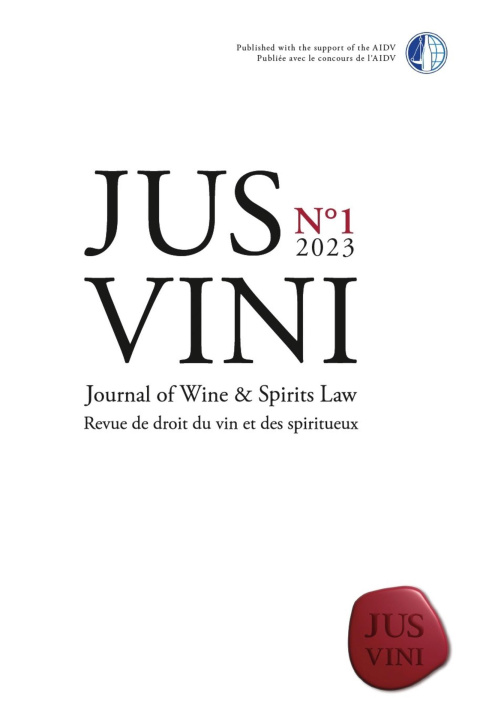 Kniha JUS VINI Journal of Wine et Spirits Law - N°1/2023 Georgopoulos