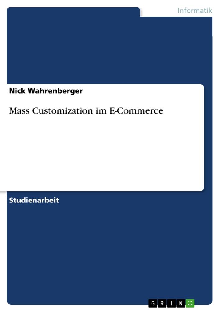 Buch Mass Customization im E-Commerce 