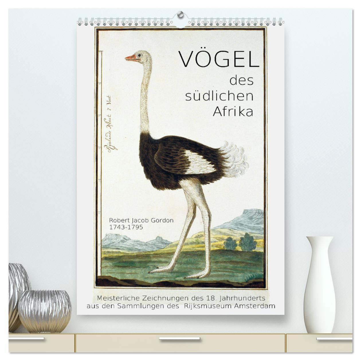 Kalendarz/Pamiętnik Vögel des südlichen Afrika (hochwertiger Premium Wandkalender 2024 DIN A2 hoch), Kunstdruck in Hochglanz Jost Galle