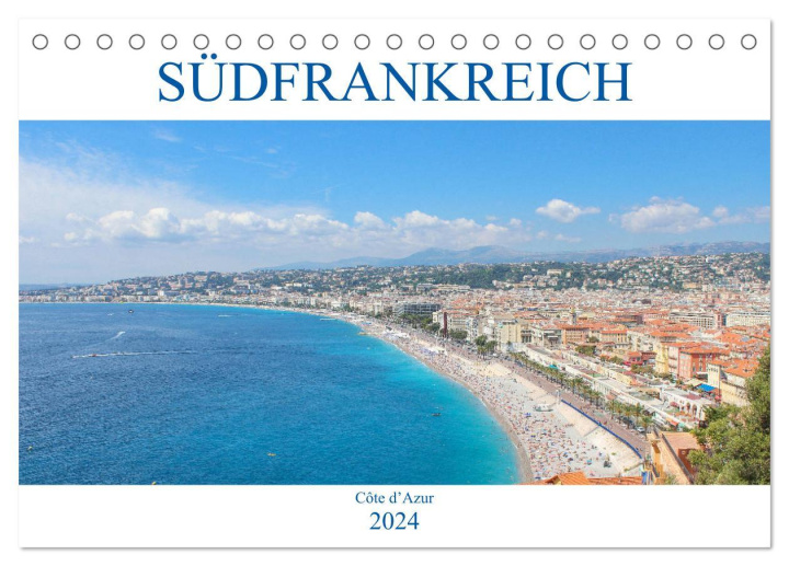 Calendar / Agendă Südfrankreich - Côte d'Azur (Tischkalender 2024 DIN A5 quer), CALVENDO Monatskalender pixs:sell