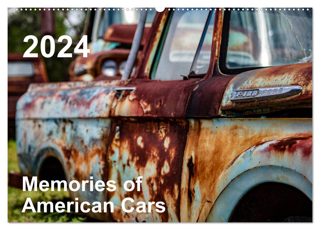 Calendar / Agendă Memories of American Cars (Wandkalender 2024 DIN A2 quer), CALVENDO Monatskalender 30nullvier fotografie