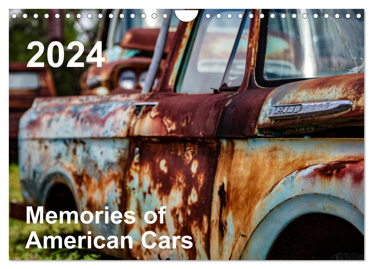 Calendar / Agendă Memories of American Cars (Wandkalender 2024 DIN A4 quer), CALVENDO Monatskalender 30nullvier fotografie