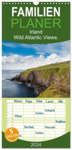 Kalendár/Diár Familienplaner 2024 - Irland. Wild Atlantic Views. mit 5 Spalten (Wandkalender, 21 x 45 cm) CALVENDO Markus Wagner