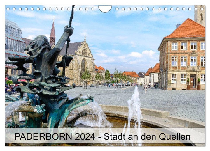 Calendar / Agendă PADERBORN - Stadt an den Quellen (Wandkalender 2024 DIN A4 quer), CALVENDO Monatskalender Hans-Joachim Loh