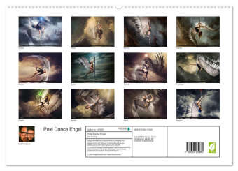 Calendar / Agendă Pole Dance Engel (hochwertiger Premium Wandkalender 2024 DIN A2 quer), Kunstdruck in Hochglanz Dirk Meutzner