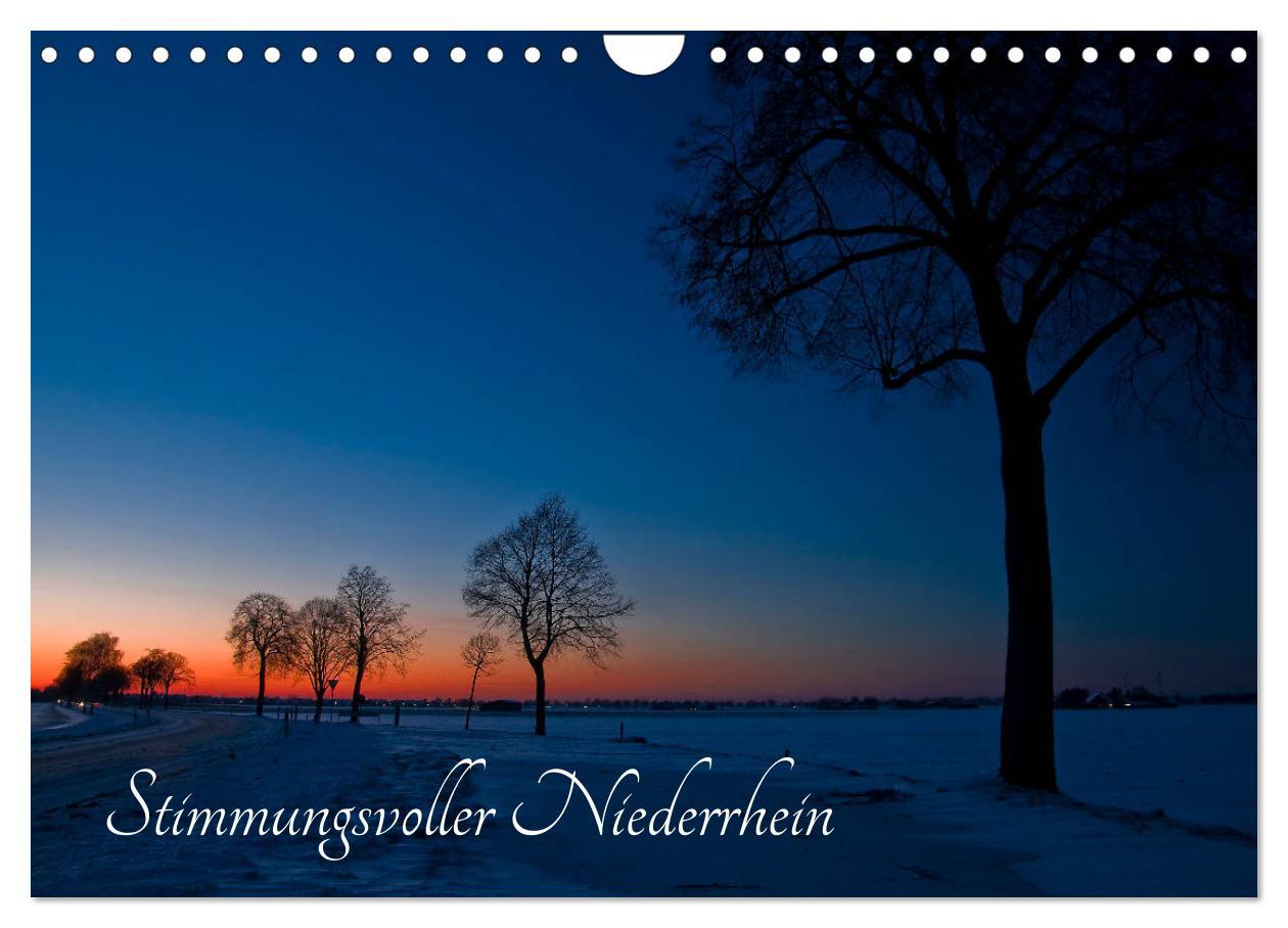 Kalendarz/Pamiętnik Stimmungsvoller Niederrhein (Wandkalender 2024 DIN A4 quer), CALVENDO Monatskalender Helma Spona