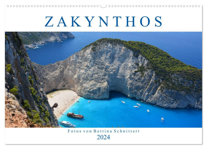 Calendar / Agendă Zakynthos 2024 (Wandkalender 2024 DIN A2 quer), CALVENDO Monatskalender Bettina Schnittert
