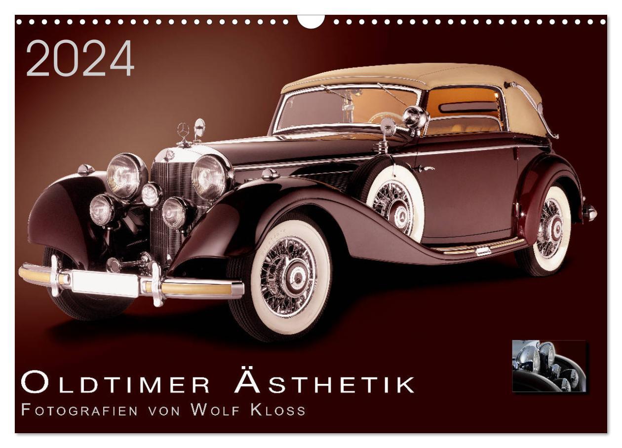 Kalendarz/Pamiętnik Oldtimer Ästhetik - Fotografien von Wolf Kloss (Wandkalender 2024 DIN A3 quer), CALVENDO Monatskalender Wolf Kloss