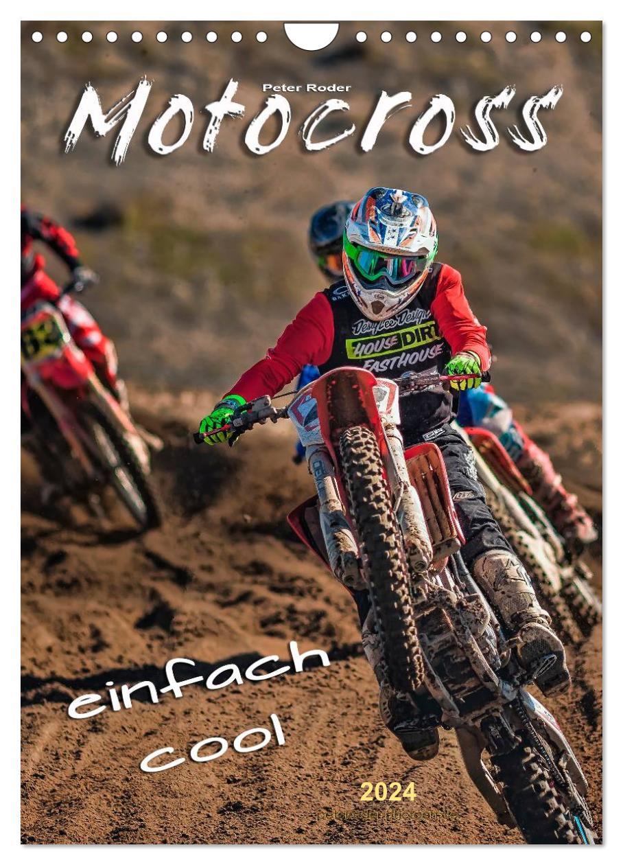 Kalendar/Rokovnik Motocross - einfach cool (Wandkalender 2024 DIN A4 hoch), CALVENDO Monatskalender Peter Roder