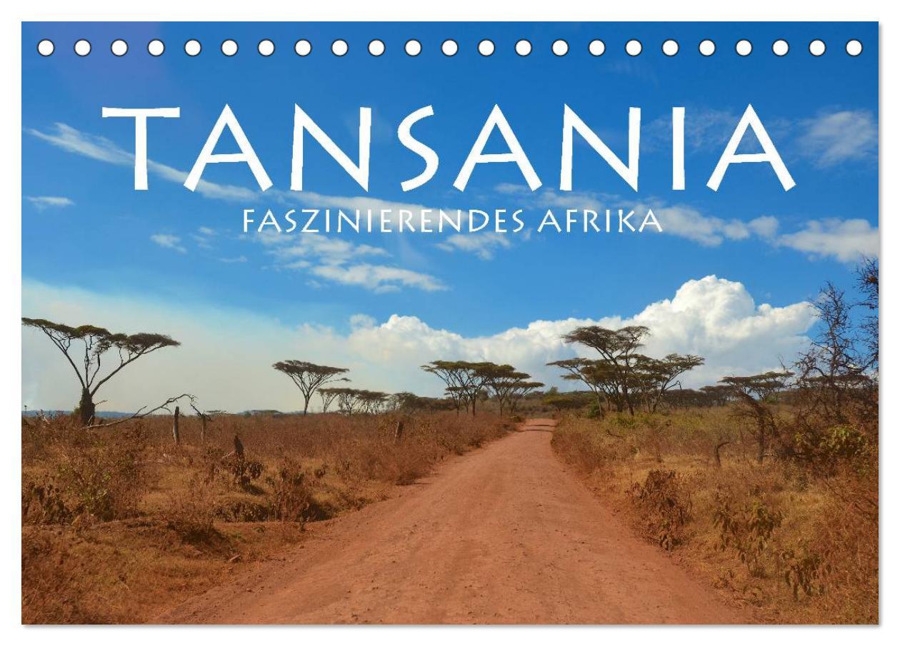 Naptár/Határidőnapló Tansania - Faszinierendes Afrika (Tischkalender 2024 DIN A5 quer), CALVENDO Monatskalender Fabian Keller