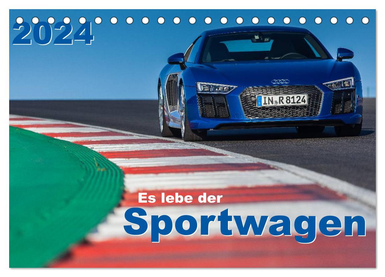 Kalendár/Diár Es lebe der Sportwagen 2024 (Tischkalender 2024 DIN A5 quer), CALVENDO Monatskalender Stefan Anker