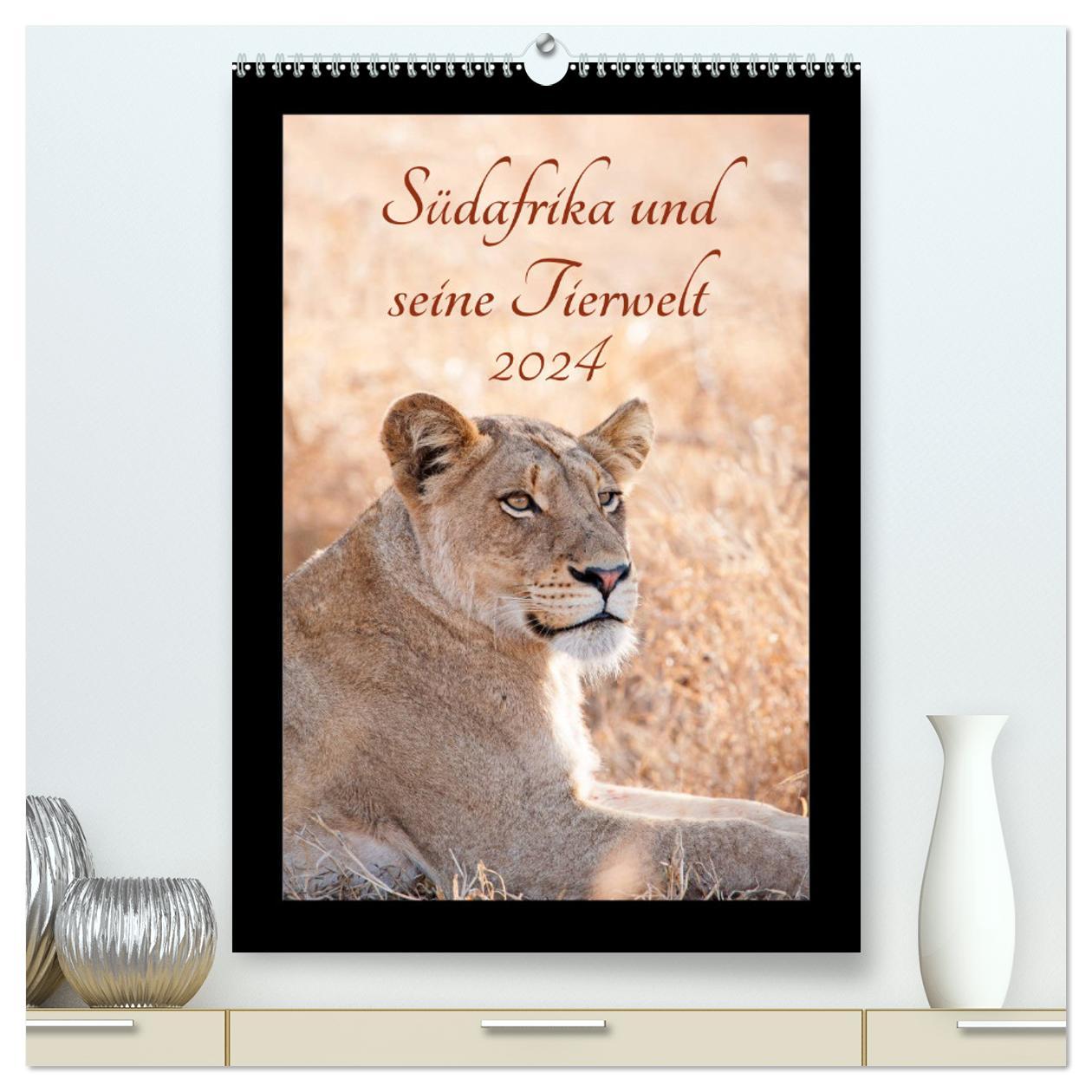 Kalendář/Diář Südafrika und seine Tierwelt (hochwertiger Premium Wandkalender 2024 DIN A2 hoch), Kunstdruck in Hochglanz © Kirsten und Holger Karius