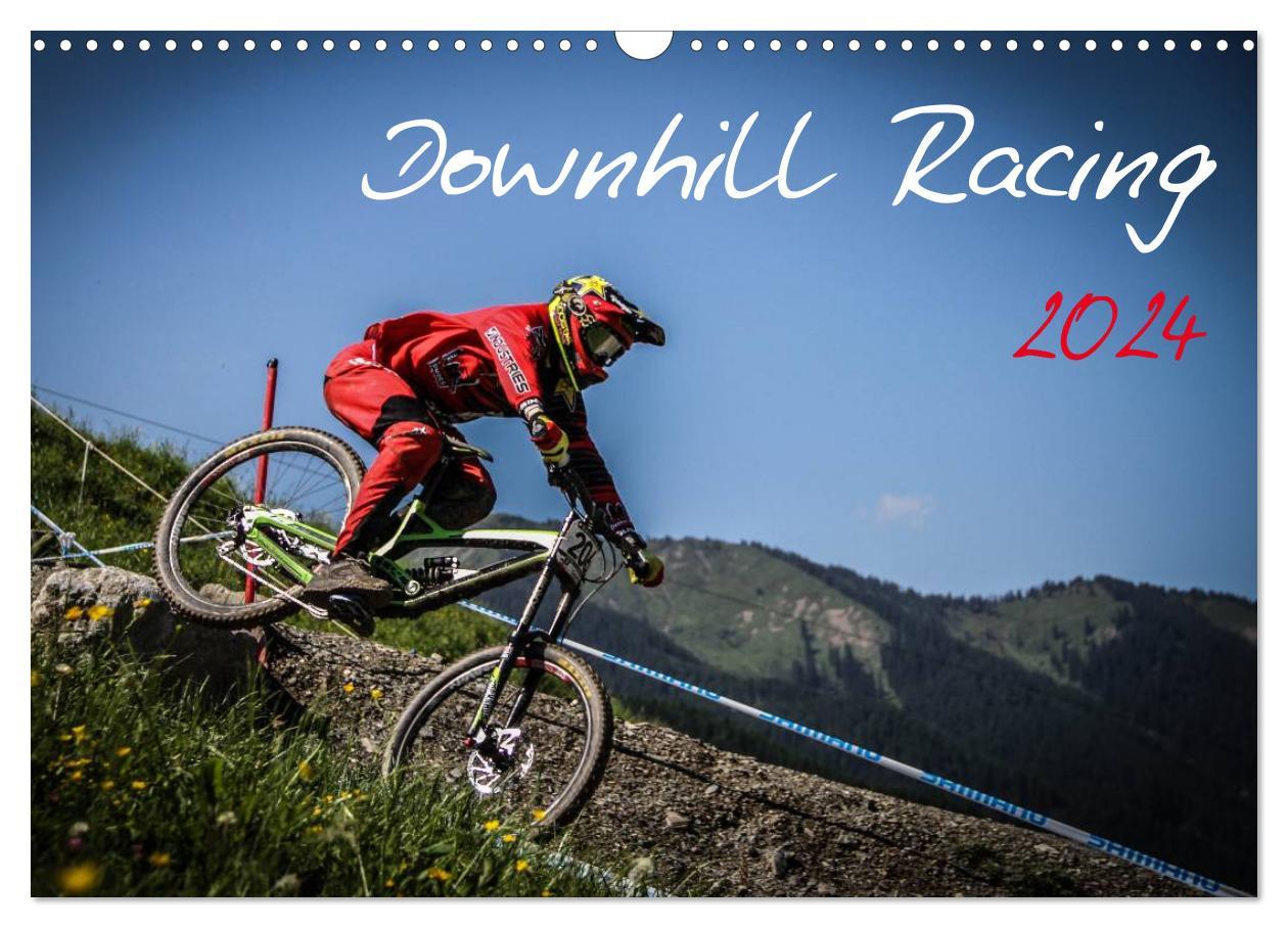 Ημερολόγιο/ημερολόγιο ατζέντα Downhill Racing 2024 (Wandkalender 2024 DIN A3 quer), CALVENDO Monatskalender Arne Fitkau