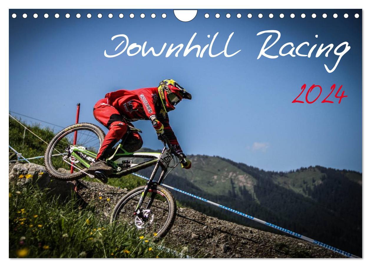 Calendar / Agendă Downhill Racing 2024 (Wandkalender 2024 DIN A4 quer), CALVENDO Monatskalender Arne Fitkau