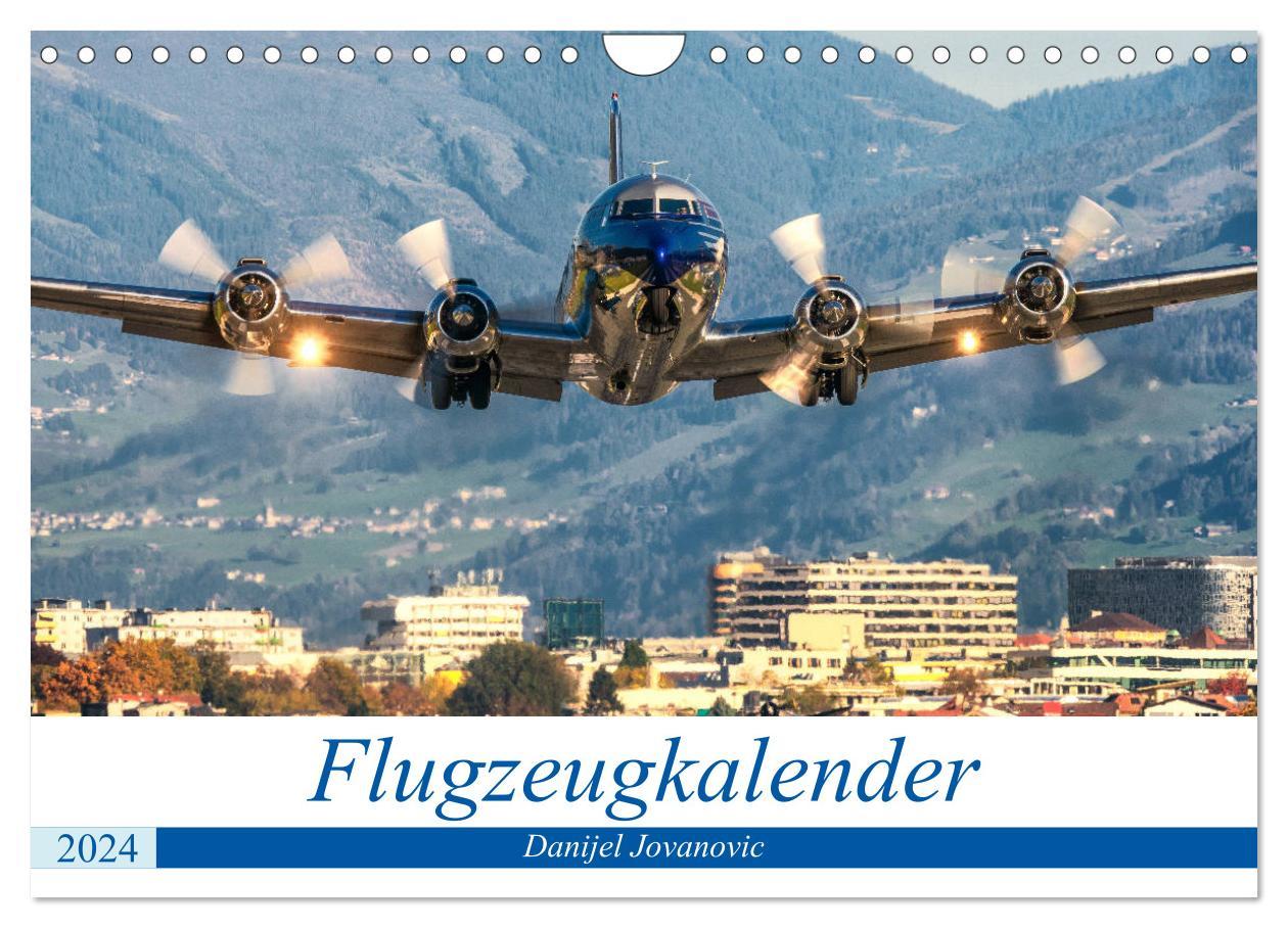 Naptár/Határidőnapló Flugzeugkalender (Wandkalender 2024 DIN A4 quer), CALVENDO Monatskalender Danijel Jovanovic