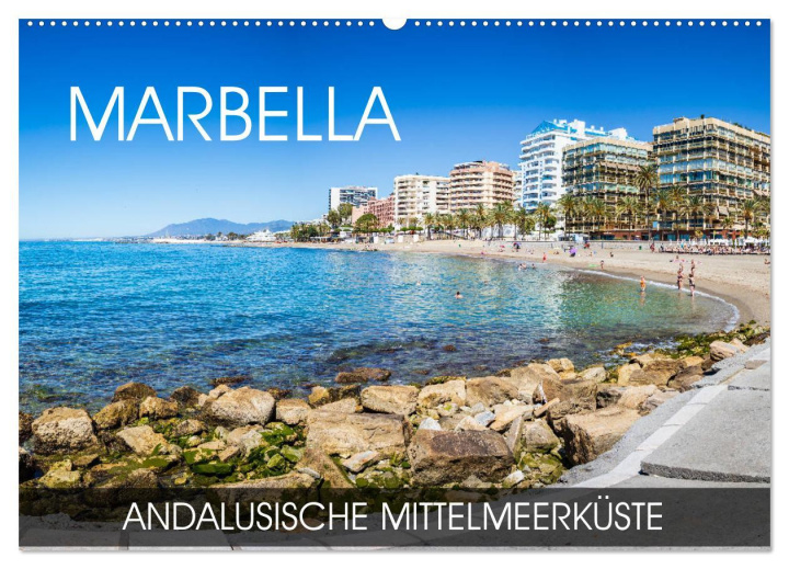 Kalendarz/Pamiętnik Marbella - andalusische Mittelmeerküste (Wandkalender 2024 DIN A2 quer), CALVENDO Monatskalender Val Thoermer