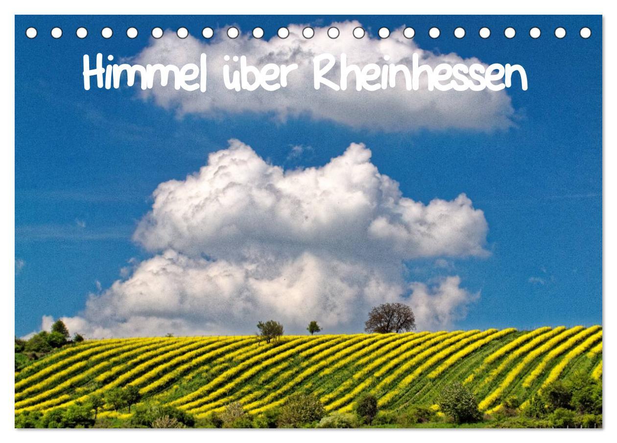 Kalendarz/Pamiętnik Himmel über Rheinhessen (Tischkalender 2024 DIN A5 quer), CALVENDO Monatskalender Eckhard John