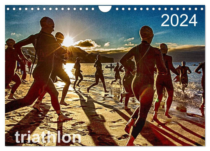 Kalendar/Rokovnik TRIATHLON 2024 (Wandkalender 2024 DIN A4 quer), CALVENDO Monatskalender Ingo Kutsche