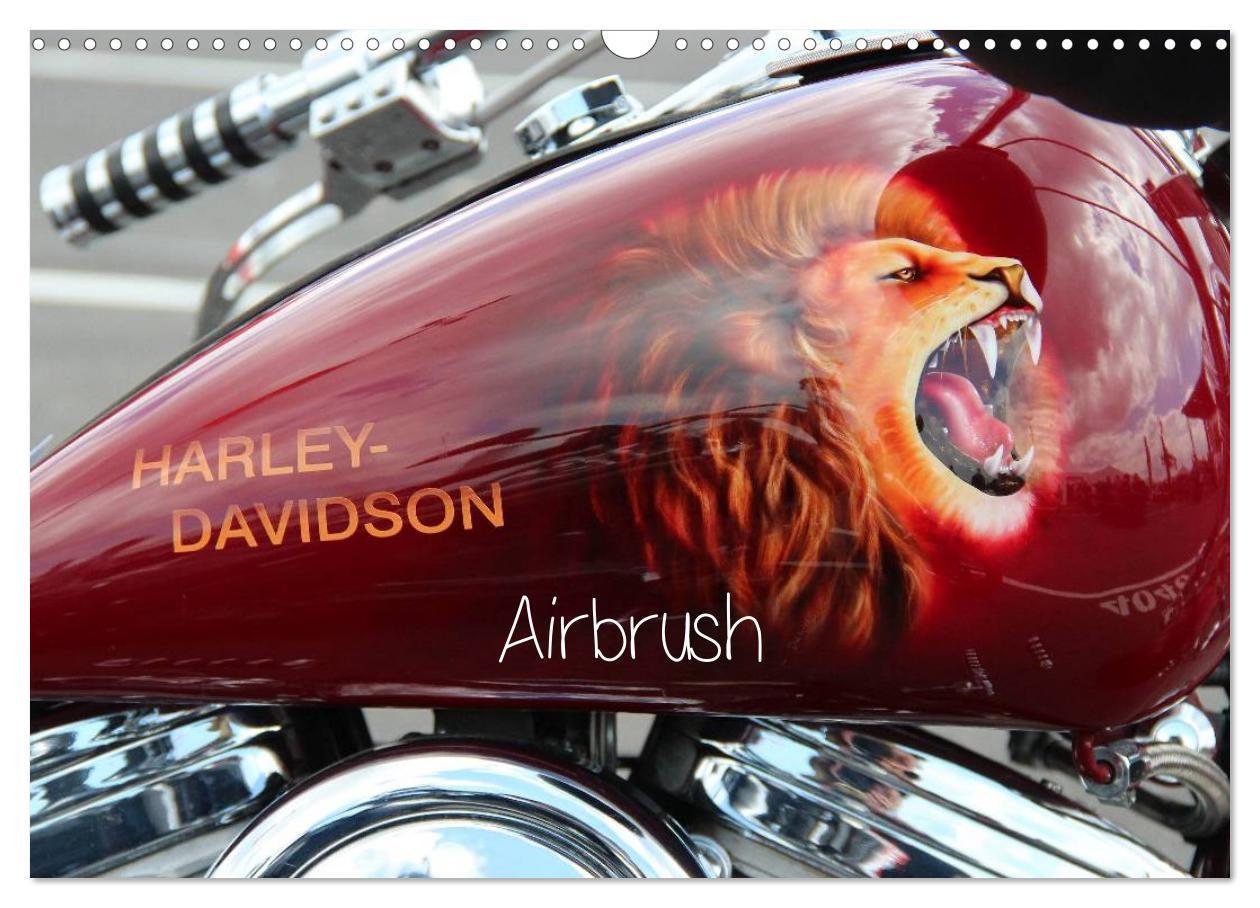 Kalendář/Diář Harley Davidson - Airbrush (Wandkalender 2024 DIN A3 quer), CALVENDO Monatskalender Matthias Brix - Studio Brix