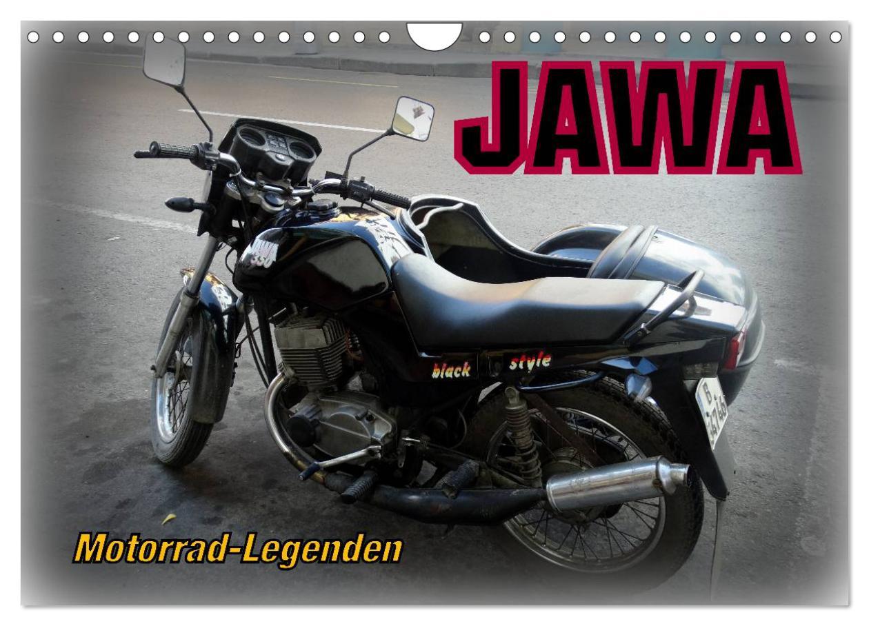 Calendar / Agendă Motorrad-Legenden: JAWA (Wandkalender 2024 DIN A4 quer), CALVENDO Monatskalender Henning von Löwis of Menar