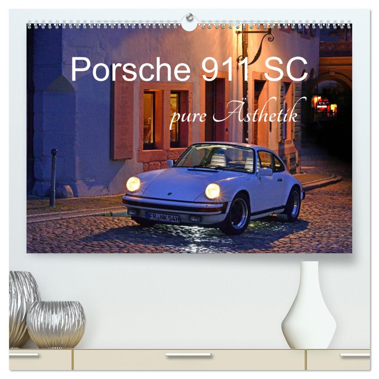 Calendar / Agendă Porsche 911 SC pure Ästhetik (hochwertiger Premium Wandkalender 2024 DIN A2 quer), Kunstdruck in Hochglanz Ingo Laue