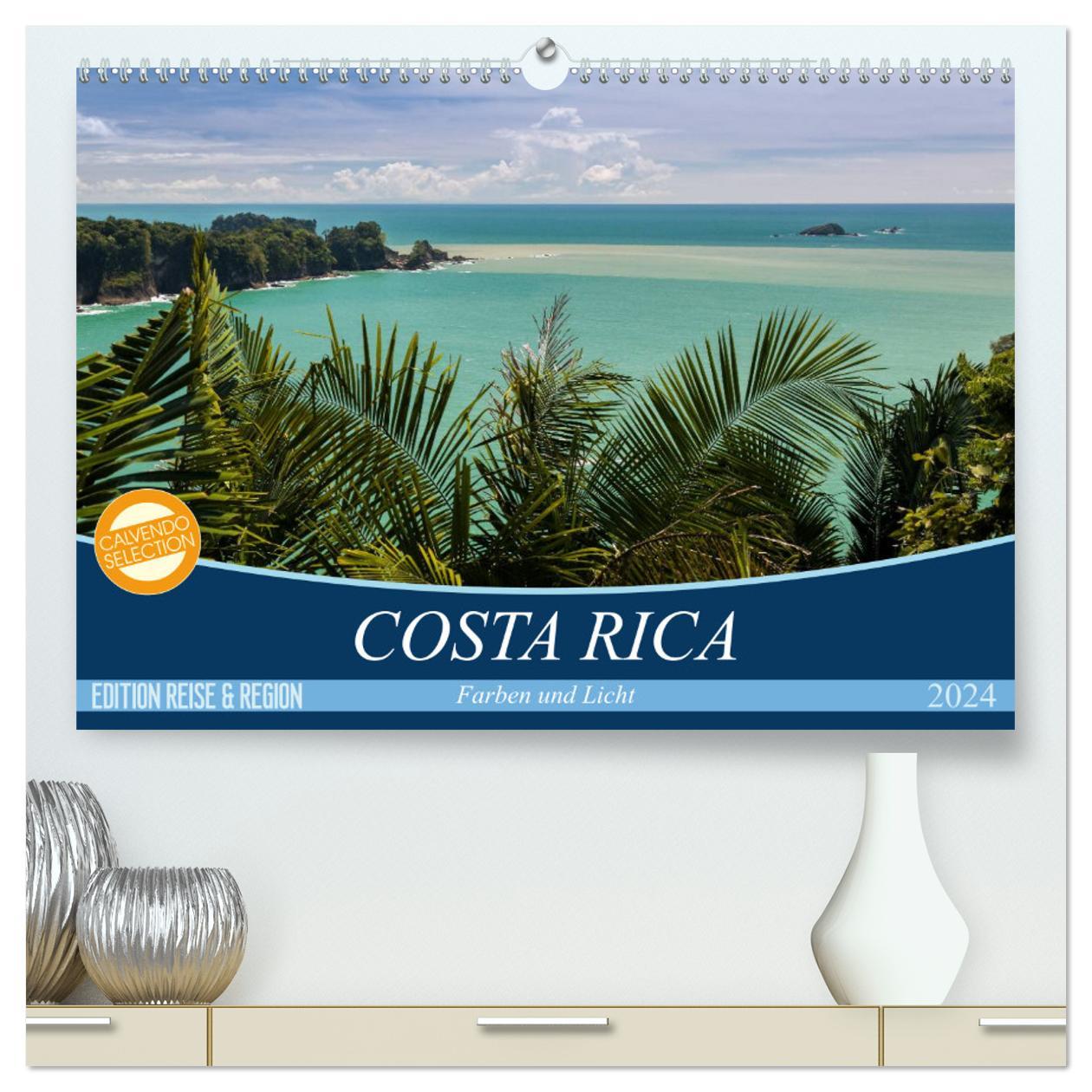 Kalendář/Diář COSTA RICA Farben und Licht (hochwertiger Premium Wandkalender 2024 DIN A2 quer), Kunstdruck in Hochglanz Thomas Gerber