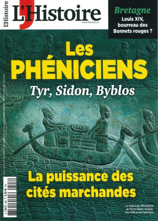 Könyv L'Histoire N°508 : Les Phéniciens - Juin 2023 