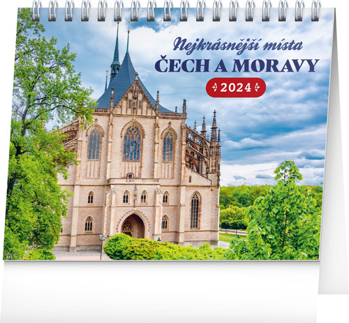 Kalendar/Rokovnik Nejkrásnější místa Čech 2024 - stolní kalendář 